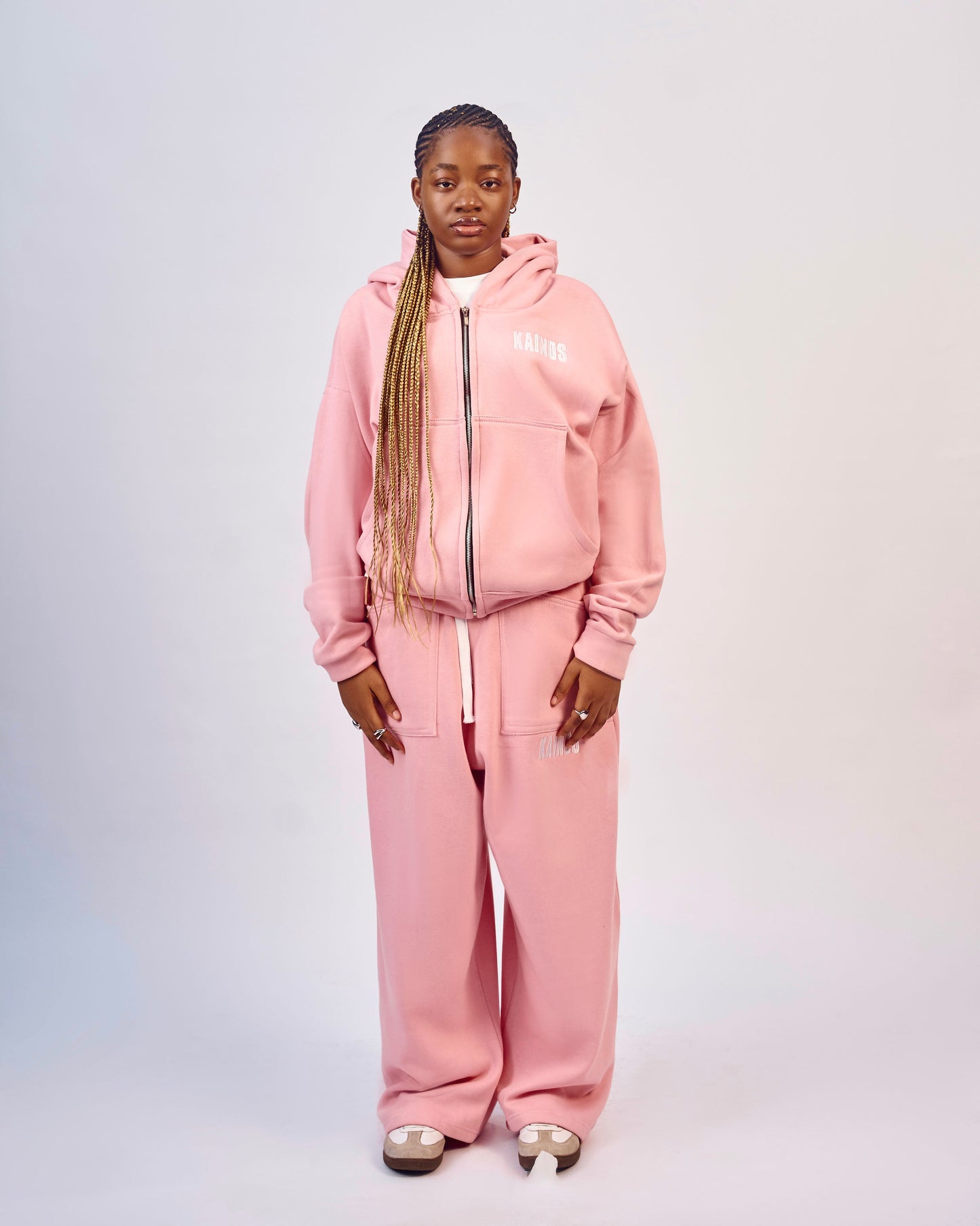 KAINOS PINK ZIP UP HOODIE