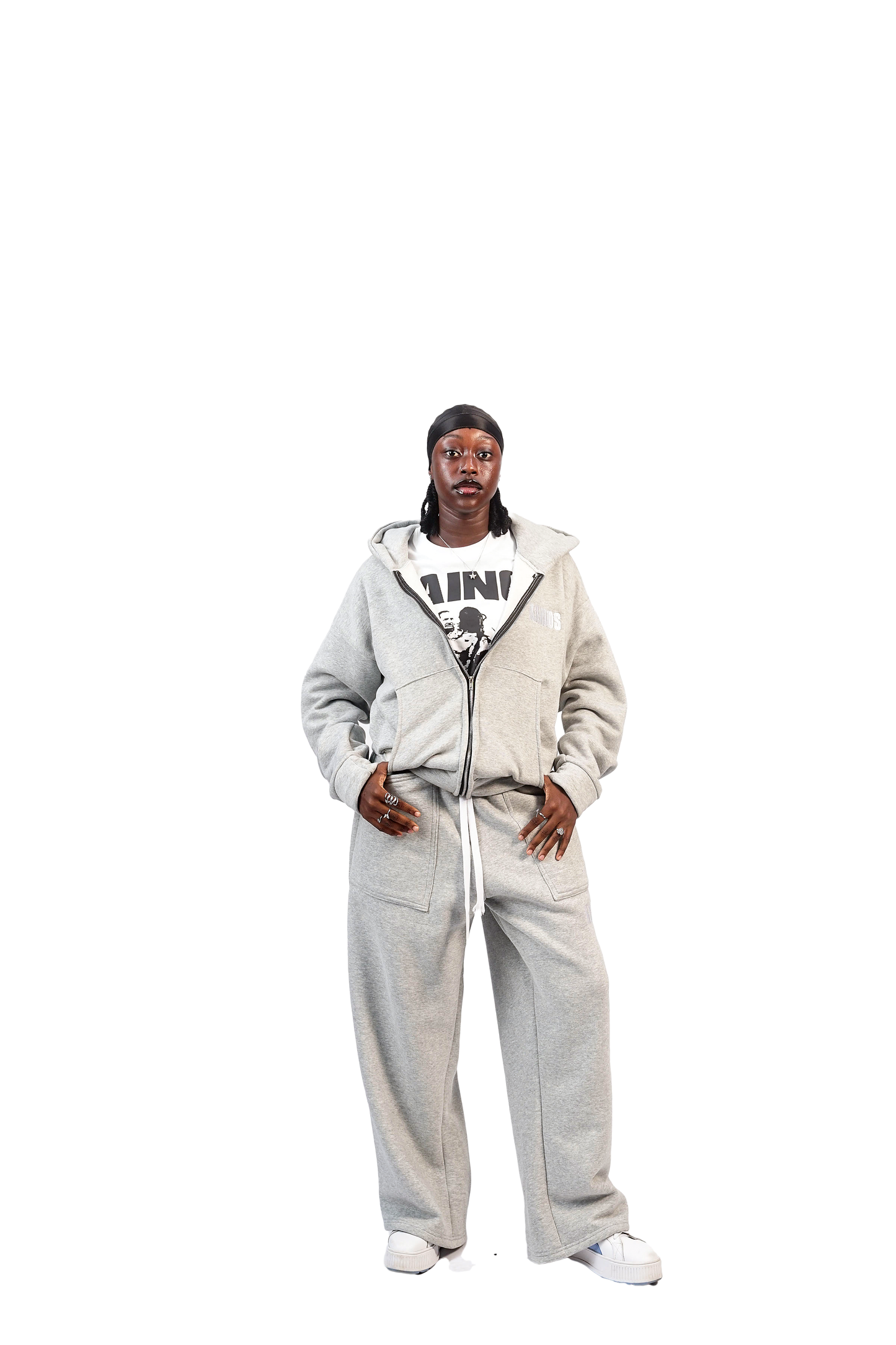 KAINOS GRAY ZIP UP HOODIE