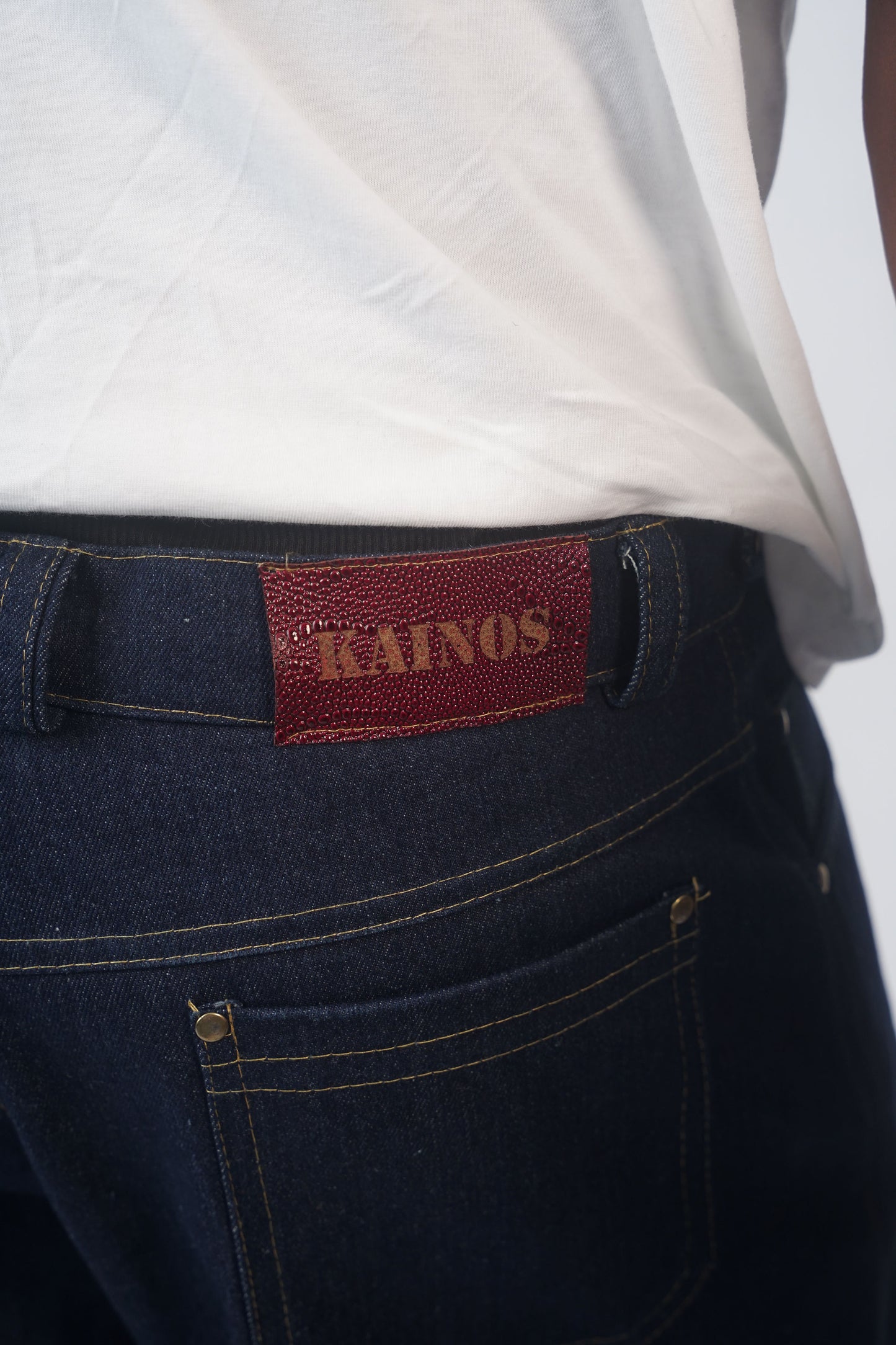 DENIM BAGGY SHORTS - BLUE