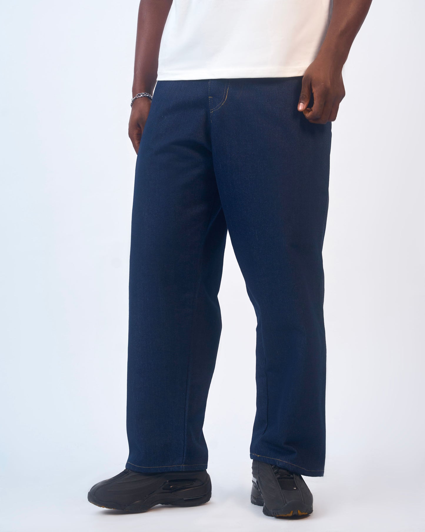 DENIM BAGGY JEANS - BLUE