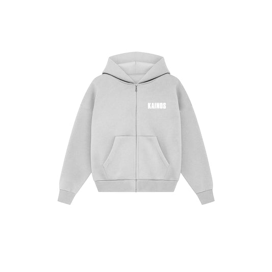 KAINOS GRAY ZIP UP HOODIE